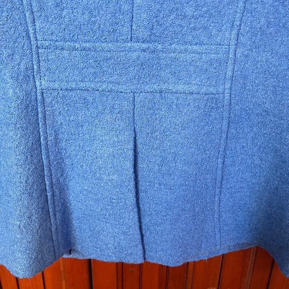 Talbots Blue Boiled Wool Jacket Blazer Size 2 - Picture 10 of 12